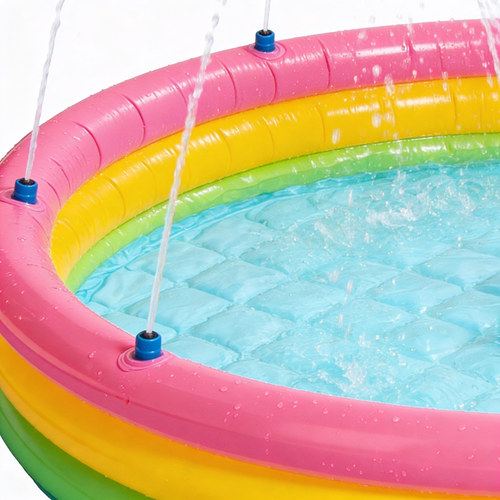 playtoyibox.com 3-in-1 Splash Pad, Sprinkler for Kids & Baby Pool for Learning – Toddler Sprinkler Pool, 60’’ Outside Water Toys – “from A to Z” Outdoor Play Mat for Babies & Toddlers